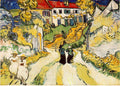 Van Gogh Village Street And Stairs With Figures, 1890, 20x2 Art A4 Photo Print