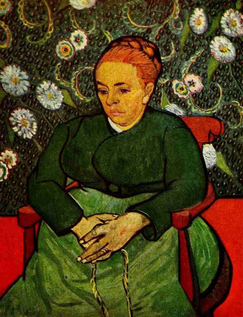 Van Gogh Vincent 1853 1890 La Berceuse Mme Roulin 1888 A4 Photo Print