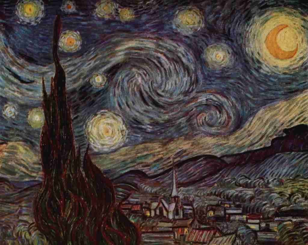 Van Gogh Vincent 1853 1890 Starry Night 1889 A4 Photo Print