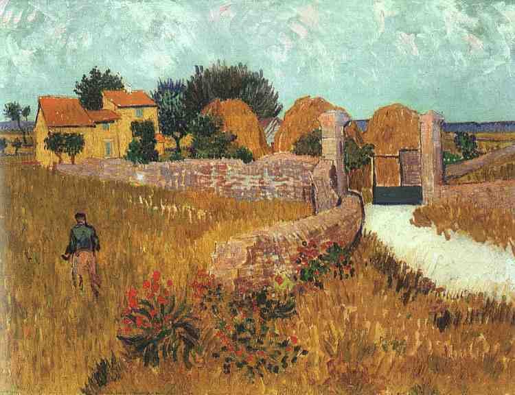 Van Gogh Vincent Farmhouse in Provence 1888 A4 Photo Print