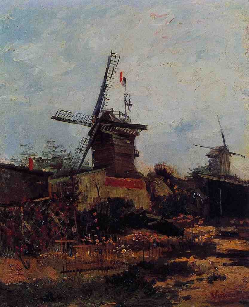 Van Gogh Vincent Le Moulin de Blute Fin A4 Photo Print