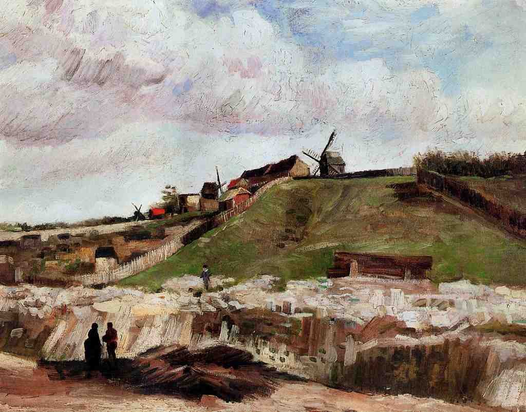 Van Gogh Vincent Montmartre the Quarry and Windmills A4 Photo Print