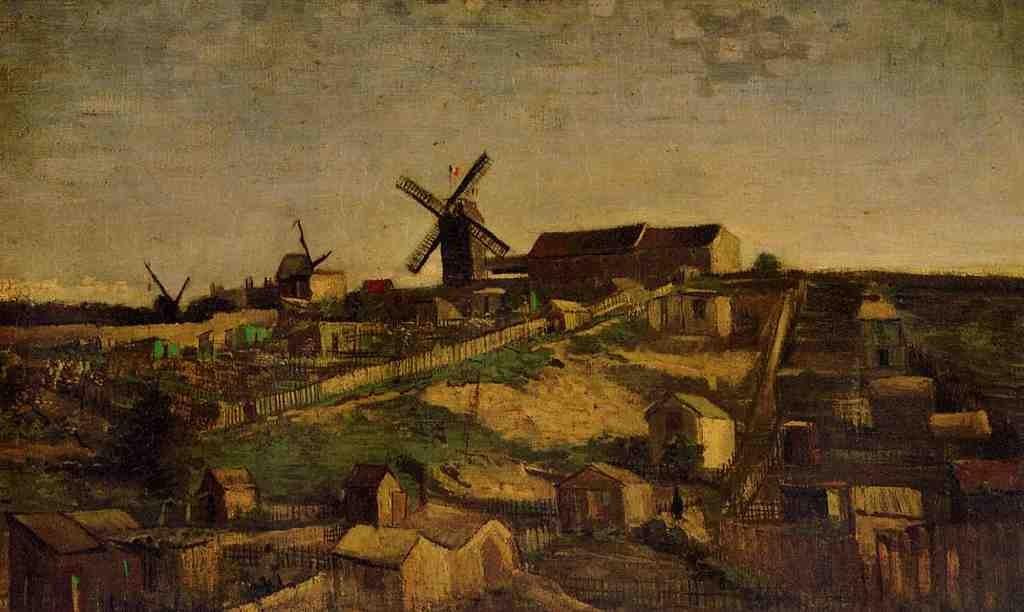 Van Gogh Vincent Montmartre the Quarry and Windmills2 A4 Photo Print