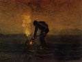 Van Gogh Vincent Peasant Burning Weeds A4 Photo Print
