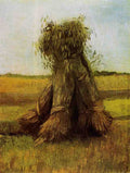 Van Gogh Vincent Sheaves of Wheat in a Field A4 Photo Print