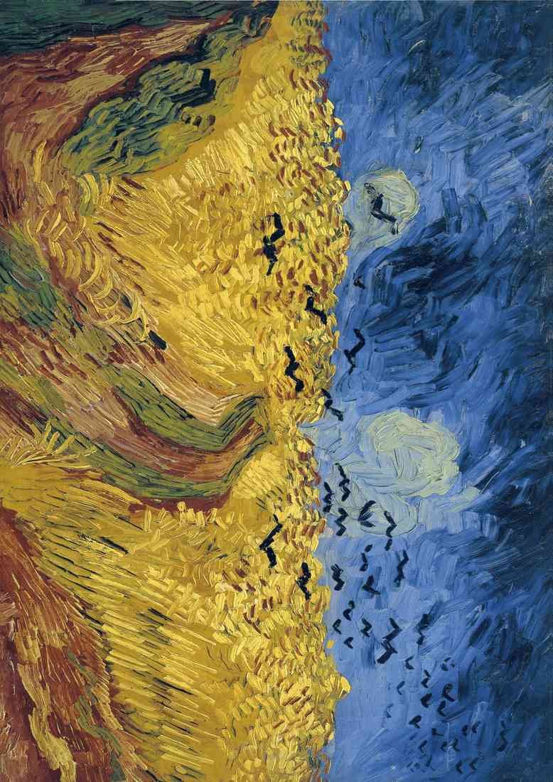 Van Gogh Vincent Wheatfield with Crows 1890 stretched A4 Photo Print
