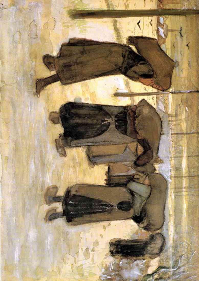 Van Gogh Vincent Woman Miners Carrying sacks use A4 Photo Print