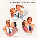 Van Helden Neckties 1940s Vintage Retro Advert Poster