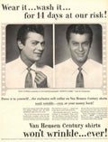 Van Heusen Century 2 1950s Vintage Retro Advert Poster