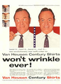 Van Heusen Century 3 1950s Vintage Retro Advert Poster