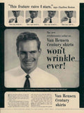 Van Heusen Century 4 1950s Vintage Retro Advert Poster