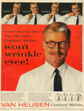 Van Heusen Century 5 1950s Vintage Retro Advert Poster