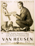 Van Heusen Christmas 1930s Vintage Retro Advert Poster