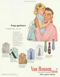 Van Heusen Fathers 1950s Vintage Retro Advert Poster