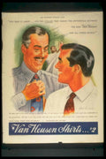 Van Heusen Shirts 2 1950s Vintage Retro Advert Poster