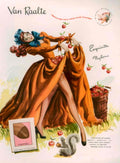 Van Raalte Stockings 1940s Vintage Retro Advert Poster