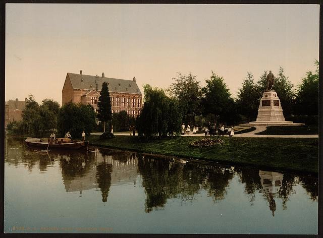 Van der Werf Park Leyden Vintage A4 Photo Print