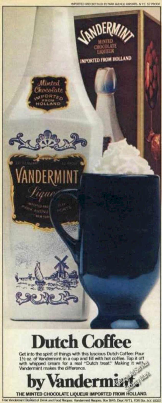 Vander Mint Coffee Vintage Retro Advert Ads A4 Photo Print