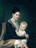 Vanderlyn Mrs Marinus Willett and Her Son Marinus Jr Art A4 Photo Print