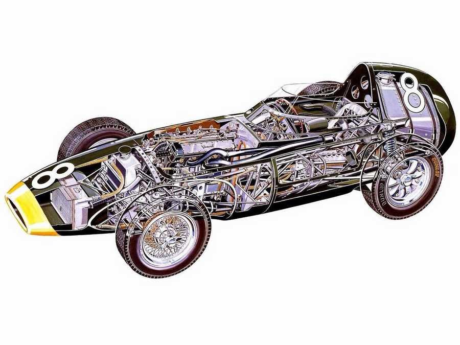 Vanwall VW5 cutaway A4 Photo Print