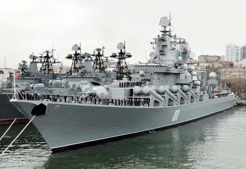 Varyag 011 Guided Missile Cruiser Warship Russia 2 A4 Photo Print