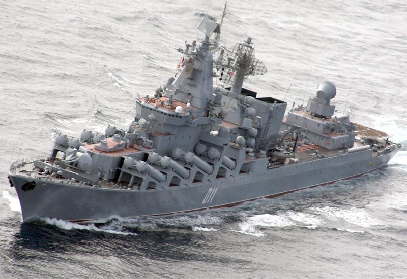 Varyag 011 Guided Missile Cruiser Warship Russia A4 Photo Print