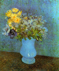 Vase With Lilacs Daisies And Anemones Van Gogh A4 Photo Print
