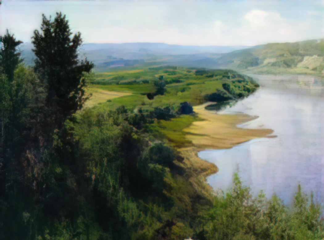 Vasily Polenov a river 1899 Art A4 Photo Print