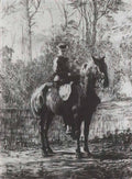 Vasily Polenov amazon on a horseback Art A4 Photo Print