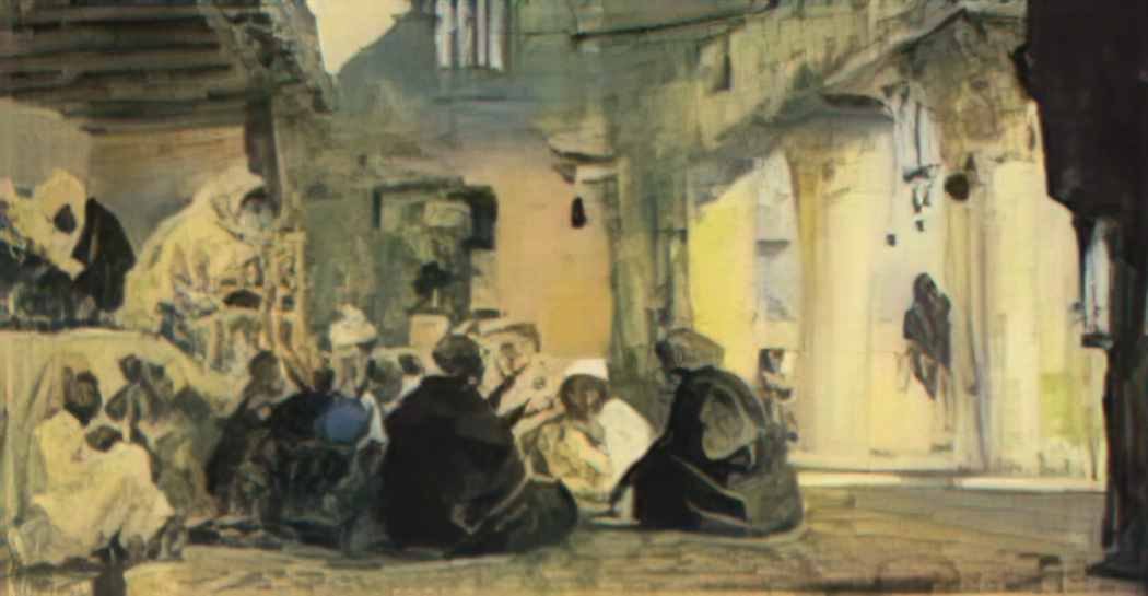 Vasily Polenov among the teachers Art A4 Photo Print