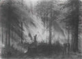 Vasily Polenov fire in dry cobra 1870 Art A4 Photo Print
