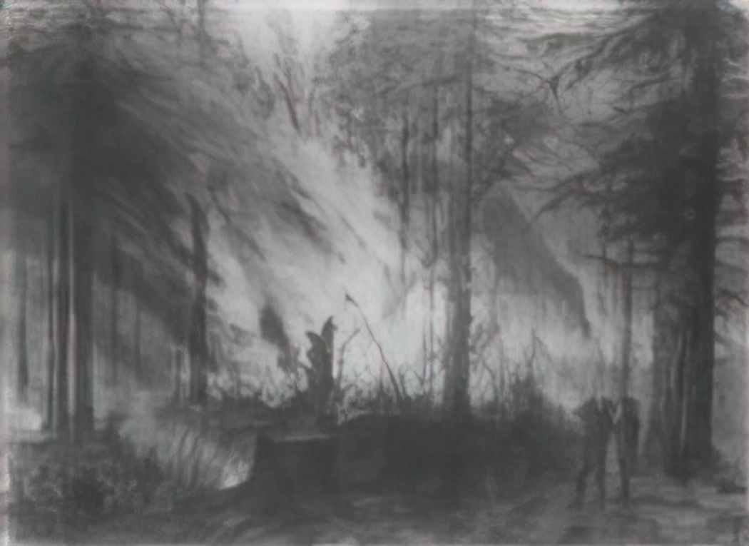 Vasily Polenov fire in dry cobra 1870 Art A4 Photo Print