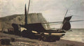 Vasily Polenov fishing boat etretat normandy 1874 Art A4 Photo Print