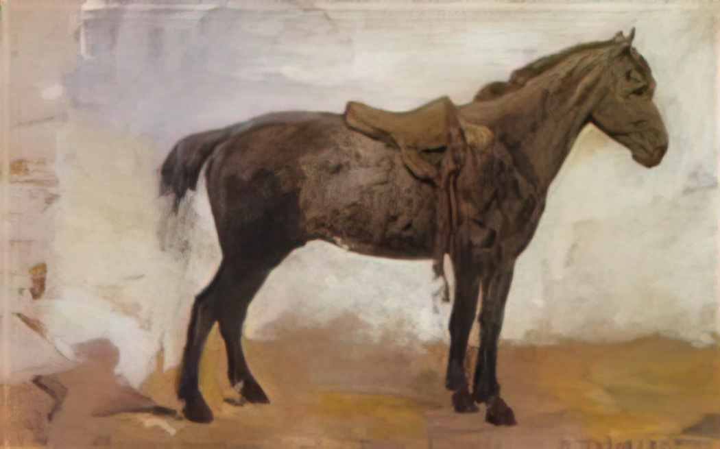Vasily Polenov horse mishka 1876 Art A4 Photo Print