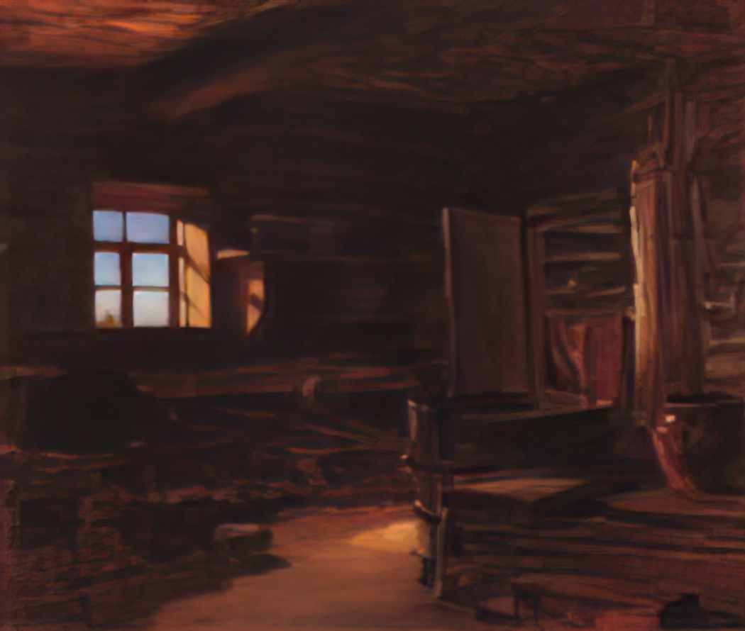 Vasily Polenov interior of isba Art A4 Photo Print