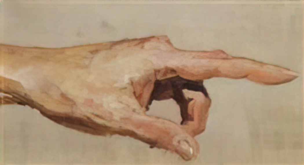Vasily Polenov left hand with the index finger Art A4 Photo Print