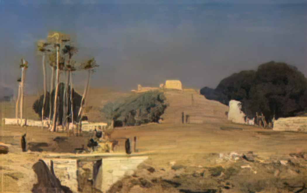 Vasily Polenov over the old cairo 1882 Art A4 Photo Print