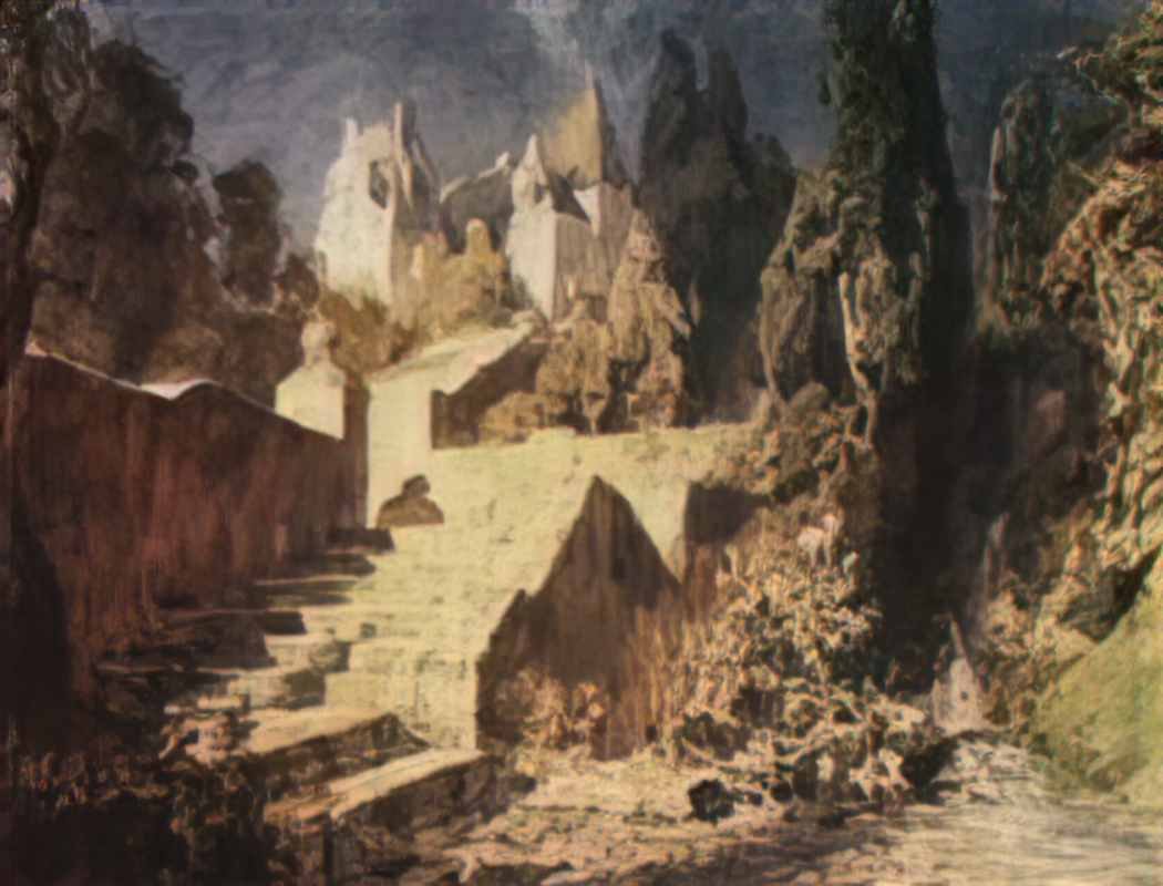 Vasily Polenov stairway to castle Art A4 Photo Print