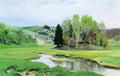Vasily Polenov the river svinka Art A4 Photo Print
