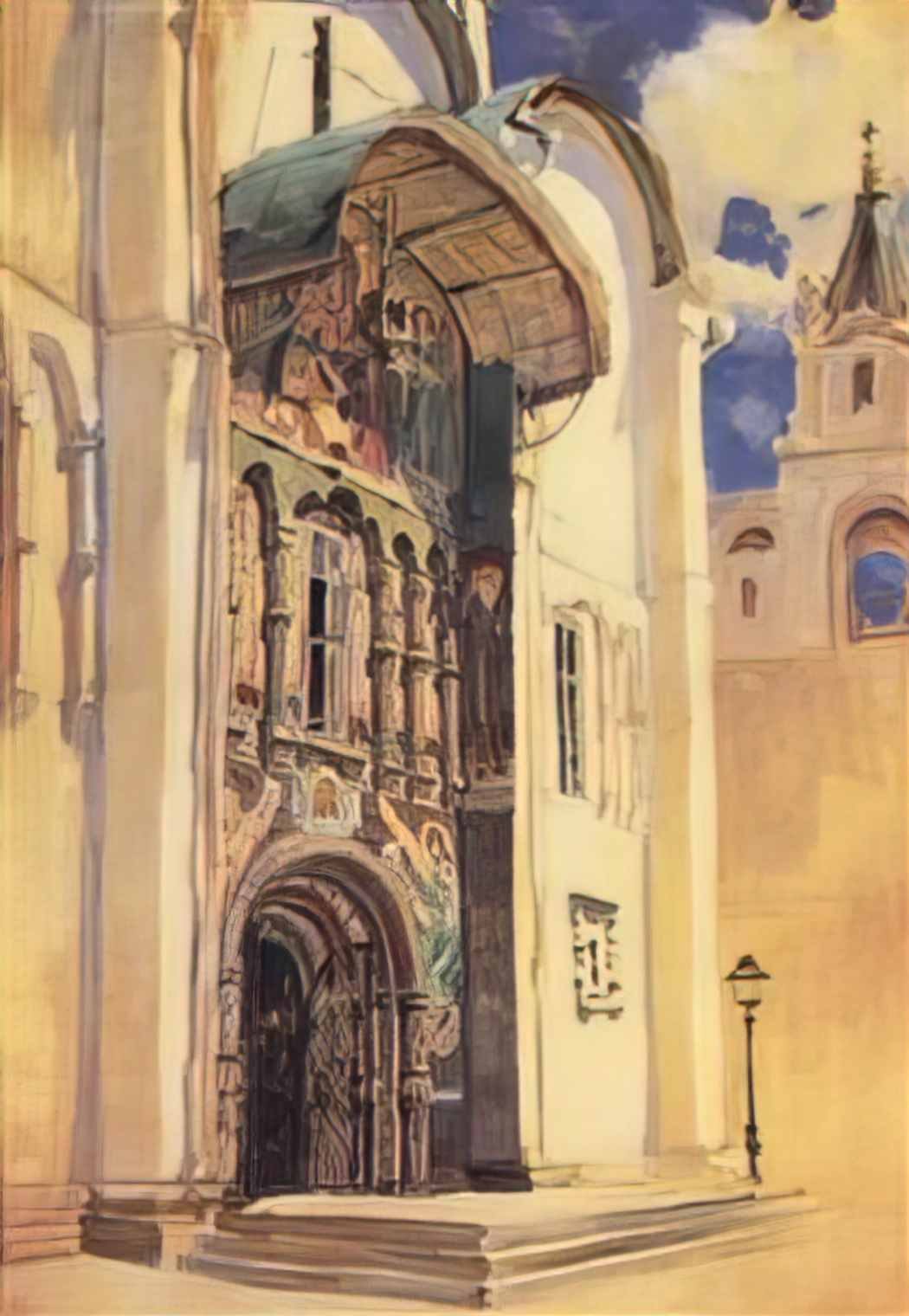 Vasily Polenov the uspensky cathedral south gates 1877 Art A4 Photo Print