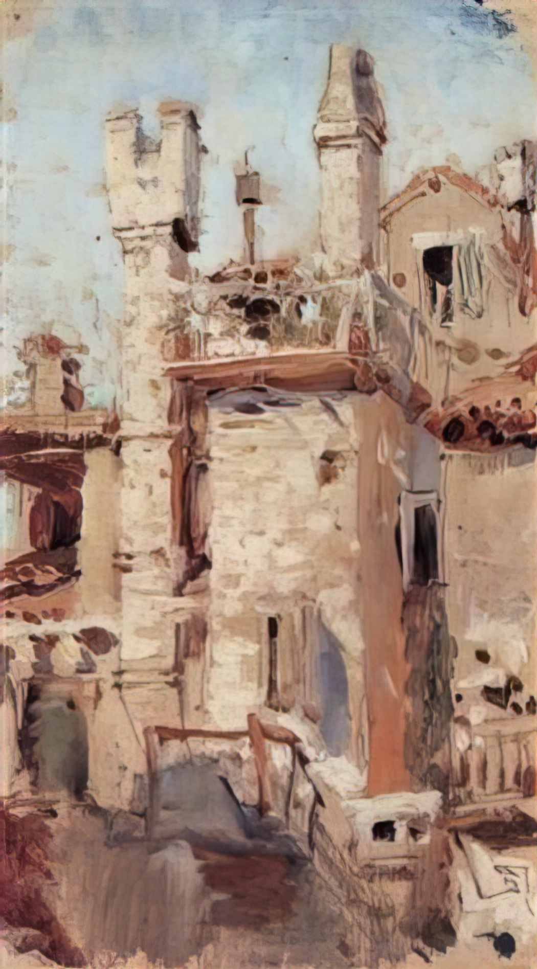 Vasily Polenov venice pipes Art A4 Photo Print