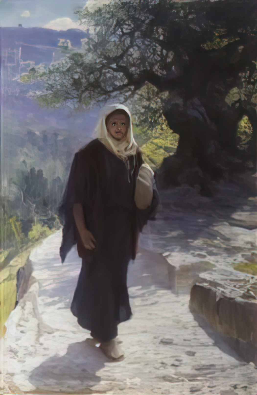 Vasily Polenov went into the hill country 1894 Art A4 Photo Print