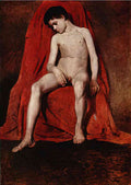 Vasily Surikov male nude 1874 stretch A4 Photo Print