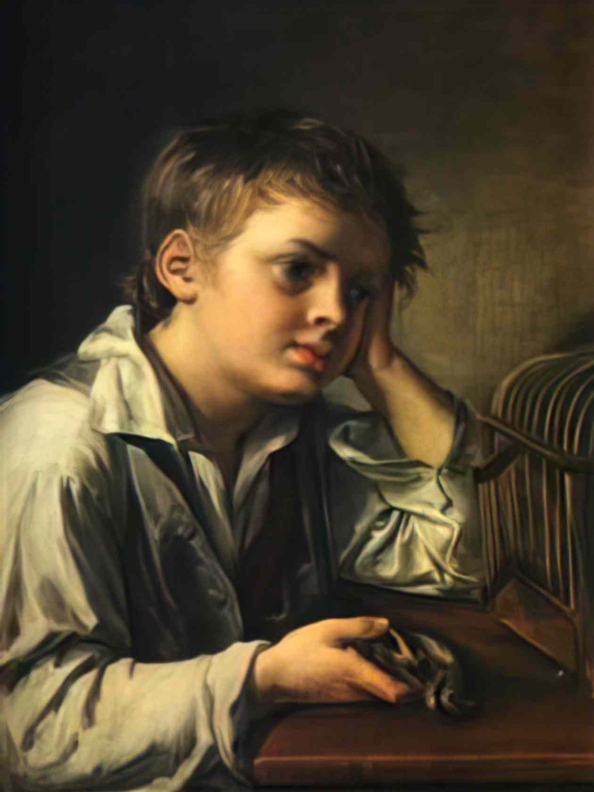 Vasily Tropinin boy with a dead goldfinch 1829 Art A4 Photo Print