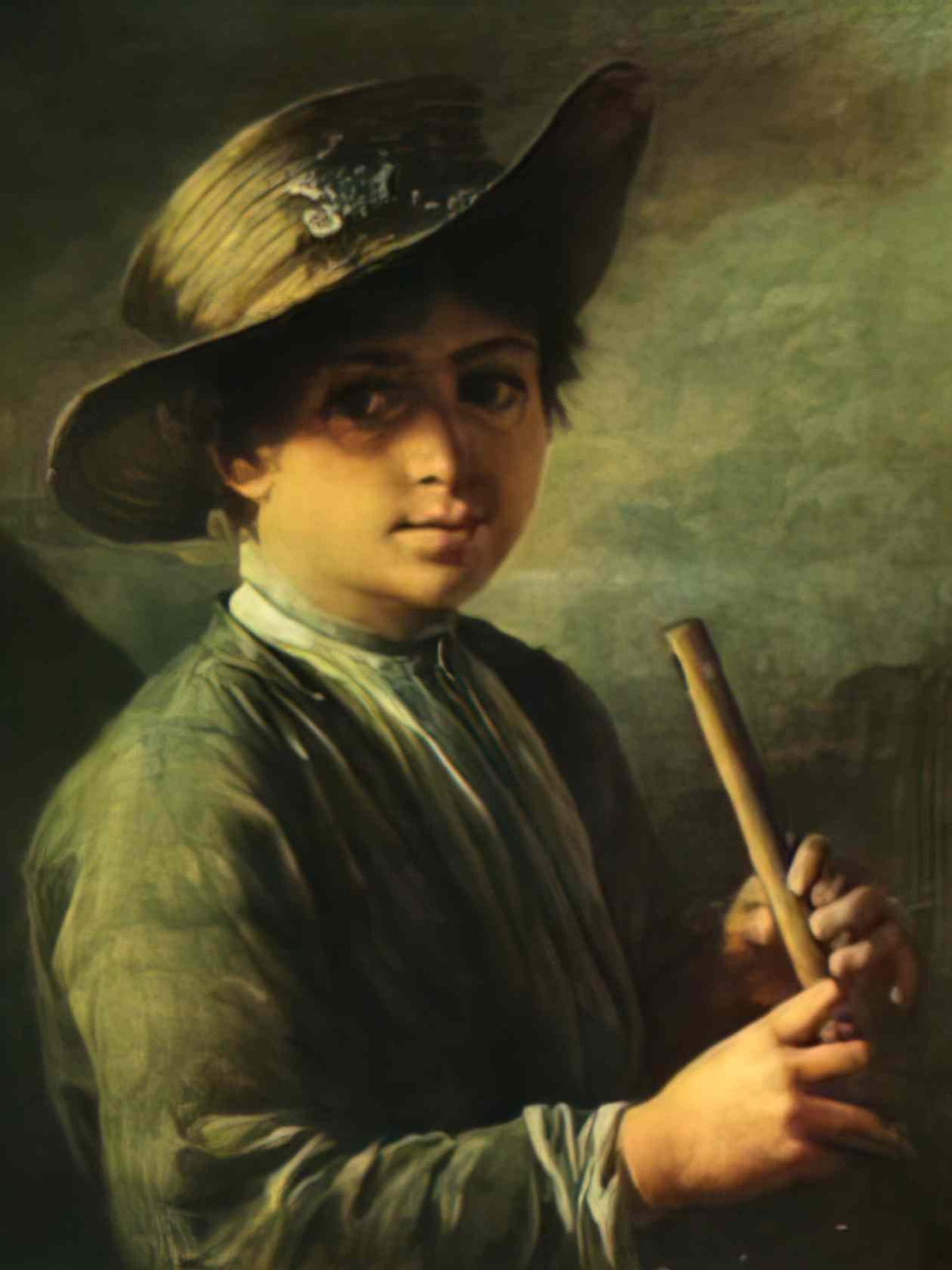 Vasily Tropinin boy with zhaleyka Art A4 Photo Print