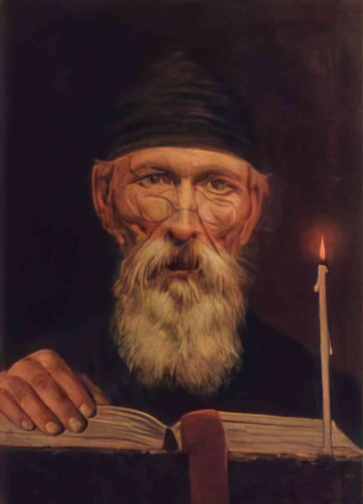 Vasily Tropinin monk with candle 1834 Art A4 Photo Print