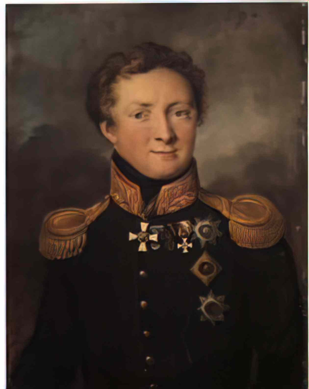 Vasily Tropinin portrait of general ai gorchakov Art A4 Photo Print