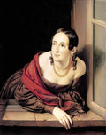 Vasily Tropinin woman at the window 1841 Art A4 Photo Print