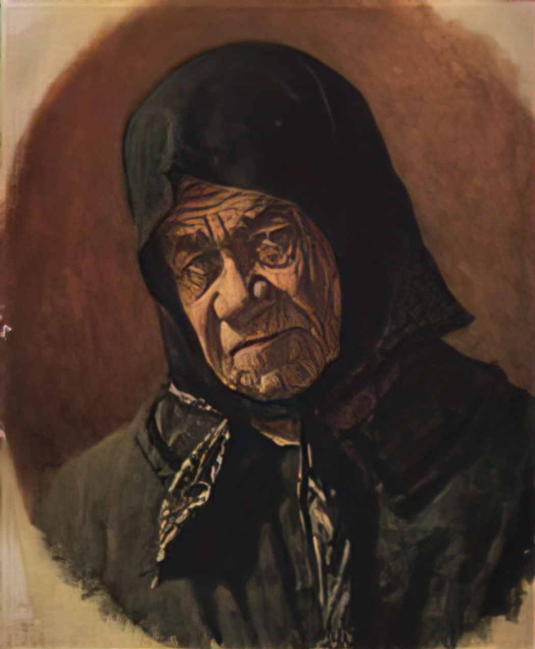 Vasily Vereshchagin beggar ninety six years old Art A4 Photo Print