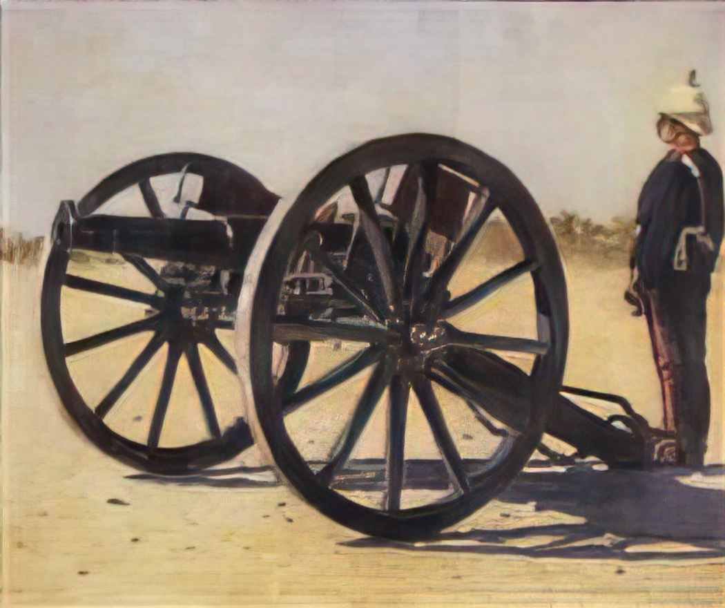 Vasily Vereshchagin cannon 1883 Art A4 Photo Print